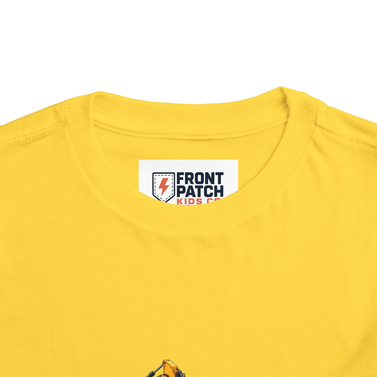 Toddler Tee — Construction Trucks Excavator & Dump Truck Graphic - Front Patch Kids Co.