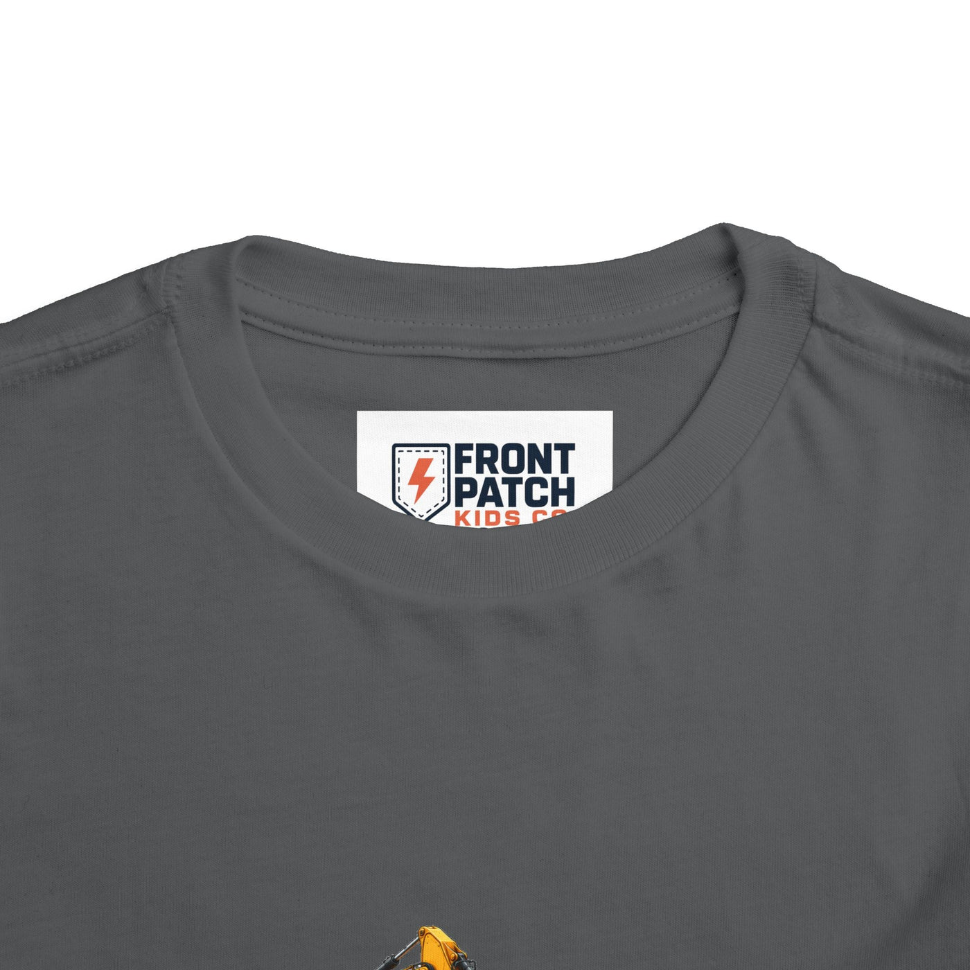 Toddler Tee — Construction Trucks Excavator & Dump Truck Graphic - Front Patch Kids Co.
