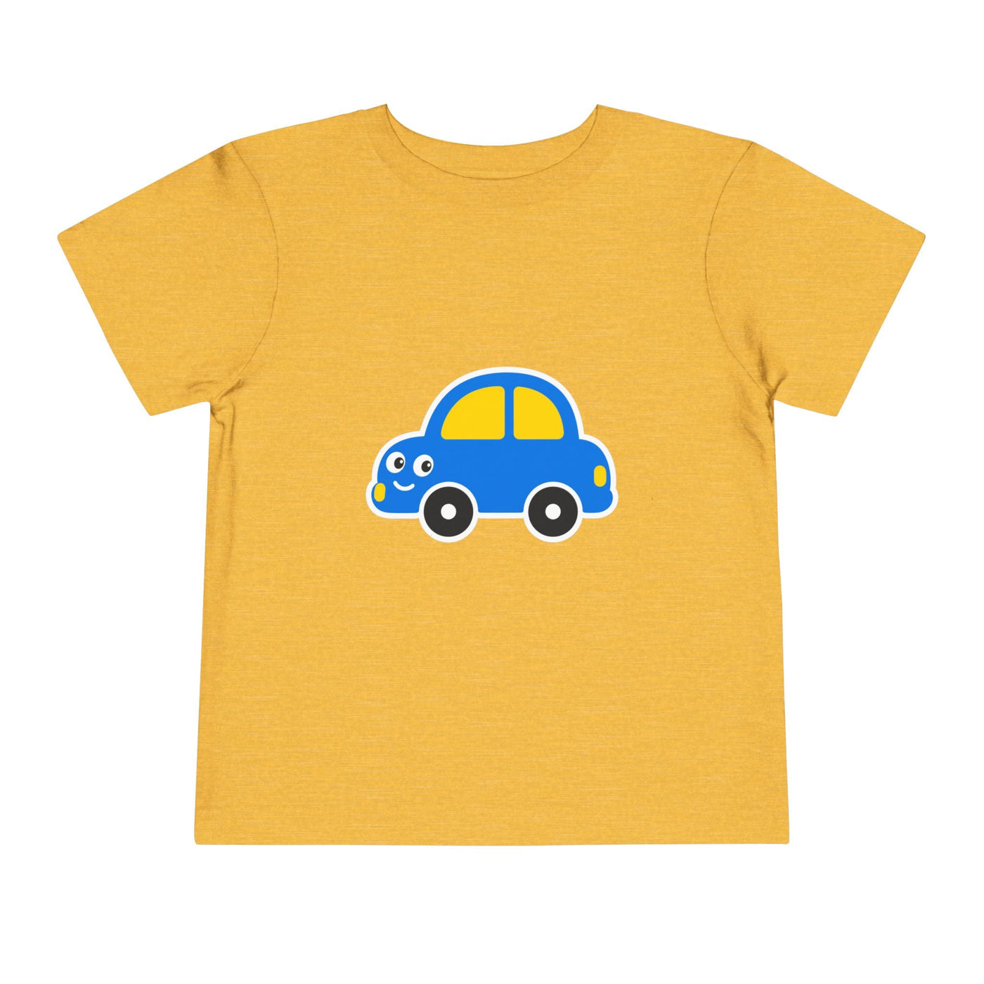 Toddler Tee — Cute Blue Cartoon Car Graphic - Front Patch Kids Co.