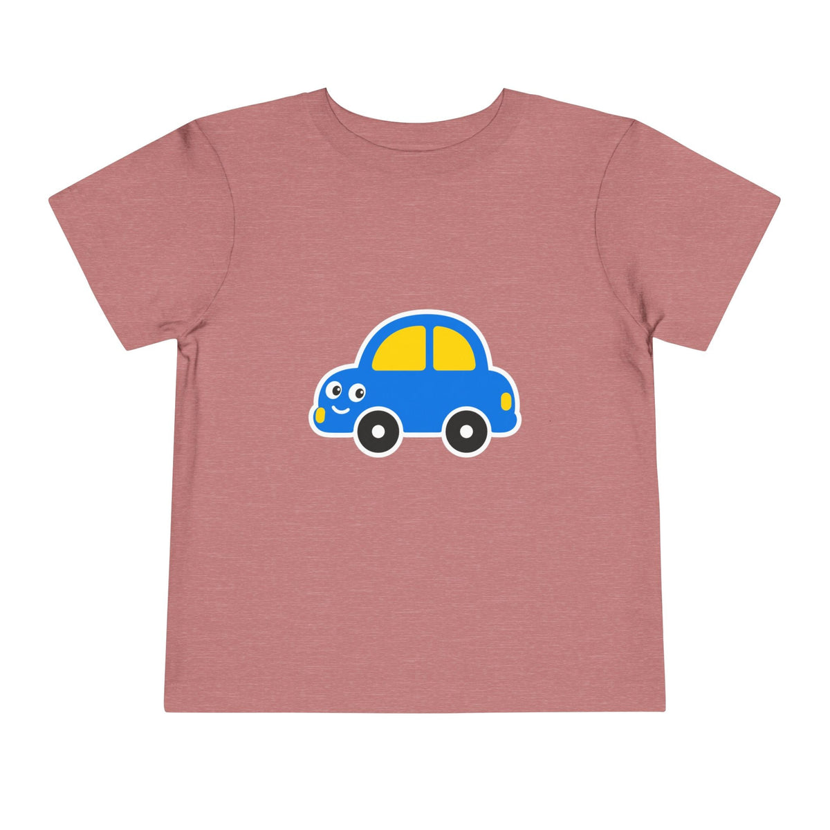 Toddler Tee — Cute Blue Cartoon Car Graphic - Front Patch Kids Co.