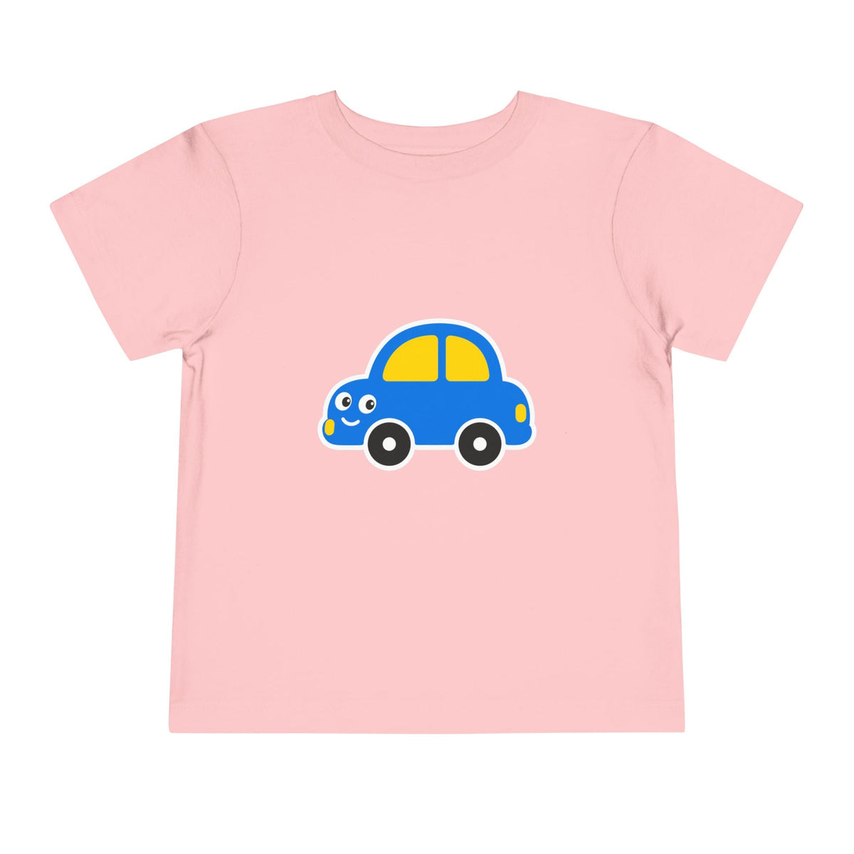 Toddler Tee — Cute Blue Cartoon Car Graphic - Front Patch Kids Co.