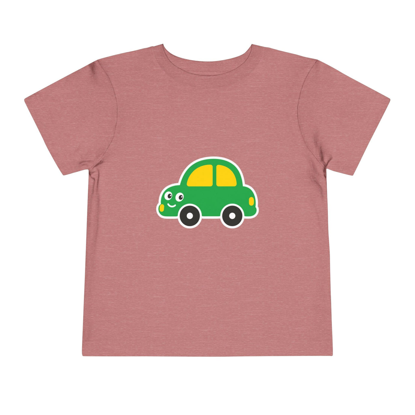 Toddler Tee — Cute Green Cartoon Car Graphic - Front Patch Kids Co.