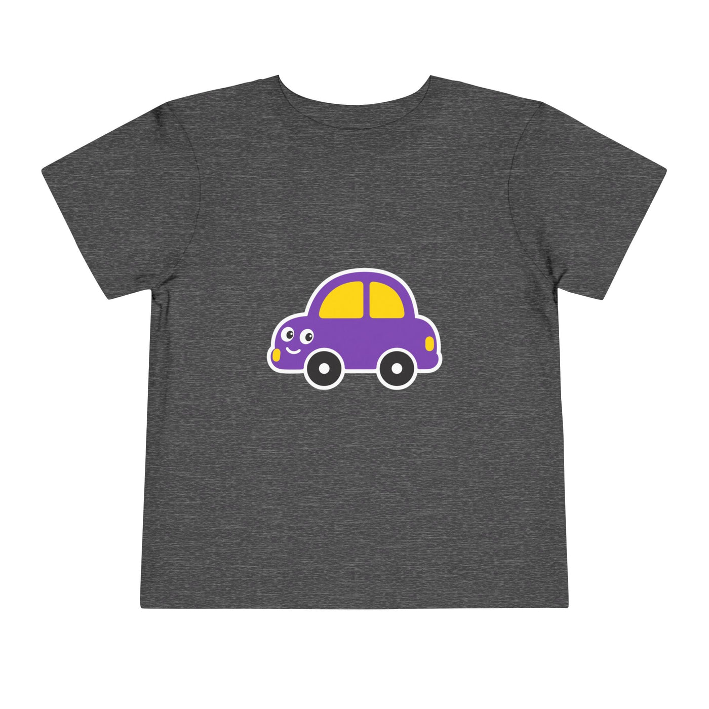 Toddler Tee — Cute Purple Cartoon Car Shirt for Kids - Front Patch Kids Co.