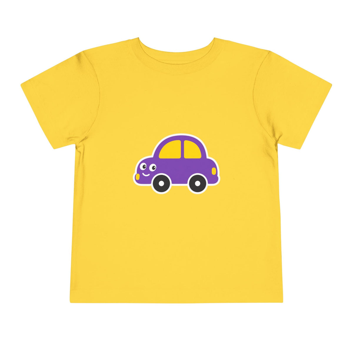 Toddler Tee — Cute Purple Cartoon Car Shirt for Kids - Front Patch Kids Co.