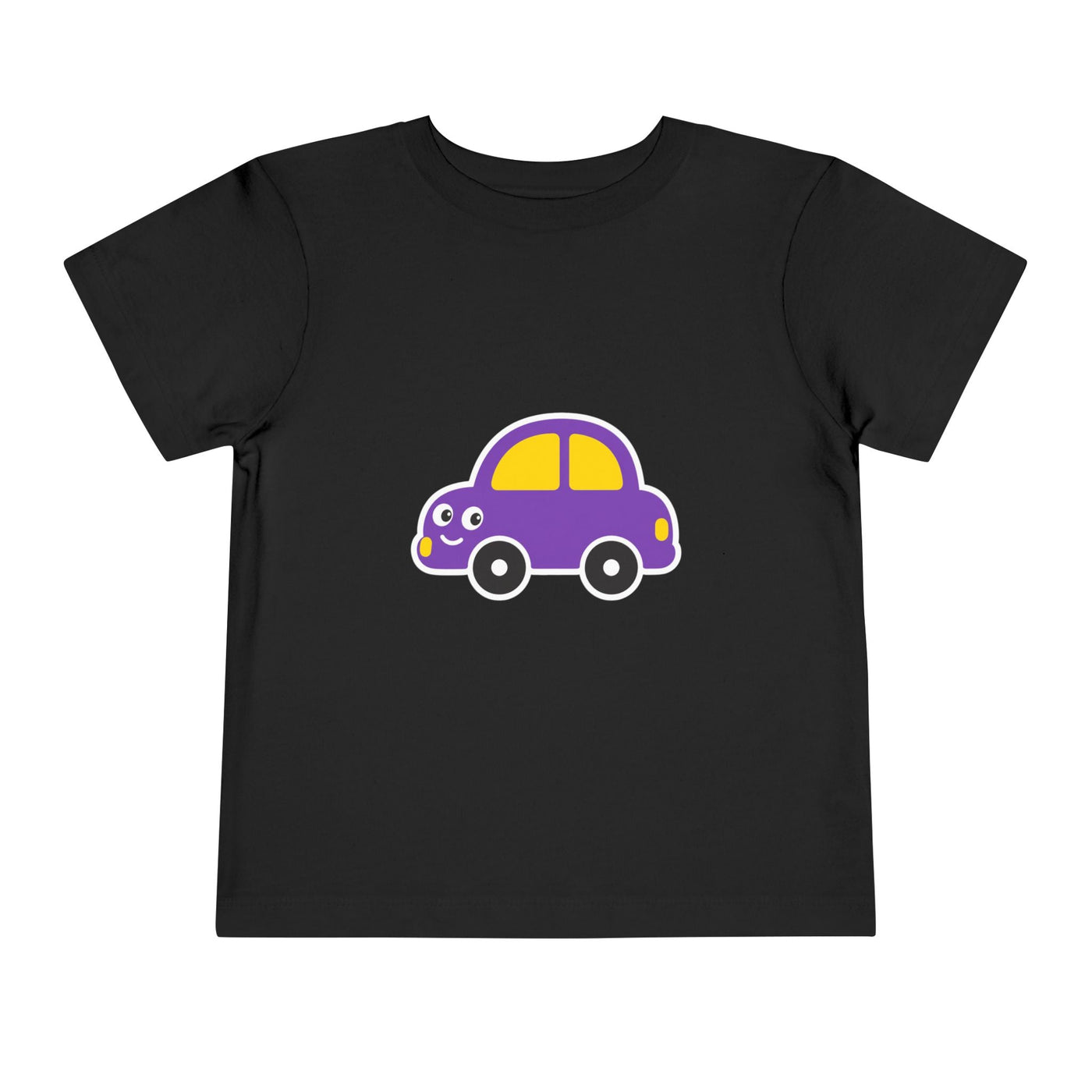 Toddler Tee — Cute Purple Cartoon Car Shirt for Kids - Front Patch Kids Co.