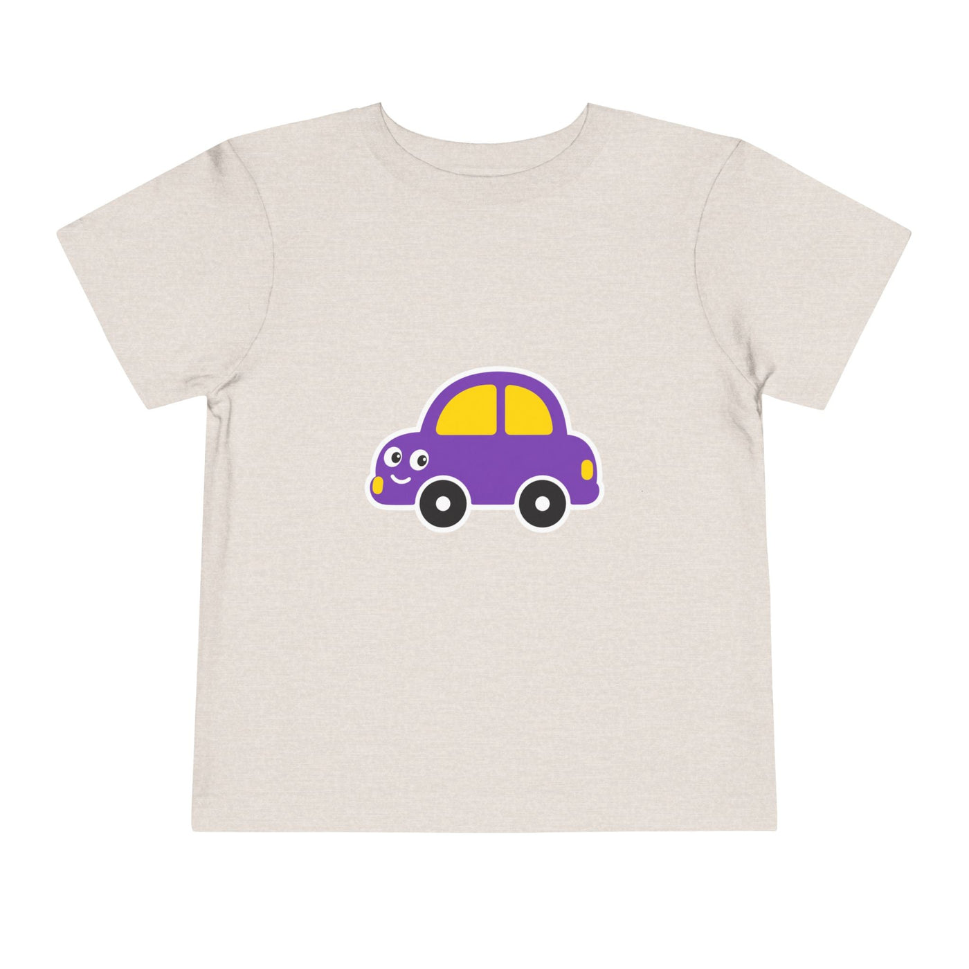 Toddler Tee — Cute Purple Cartoon Car Shirt for Kids - Front Patch Kids Co.