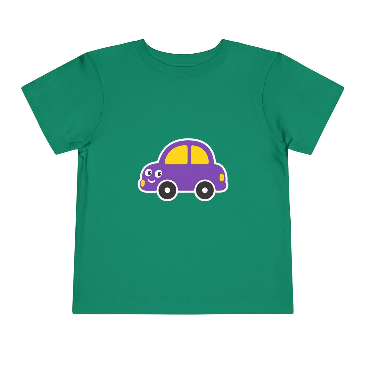 Toddler Tee — Cute Purple Cartoon Car Shirt for Kids - Front Patch Kids Co.