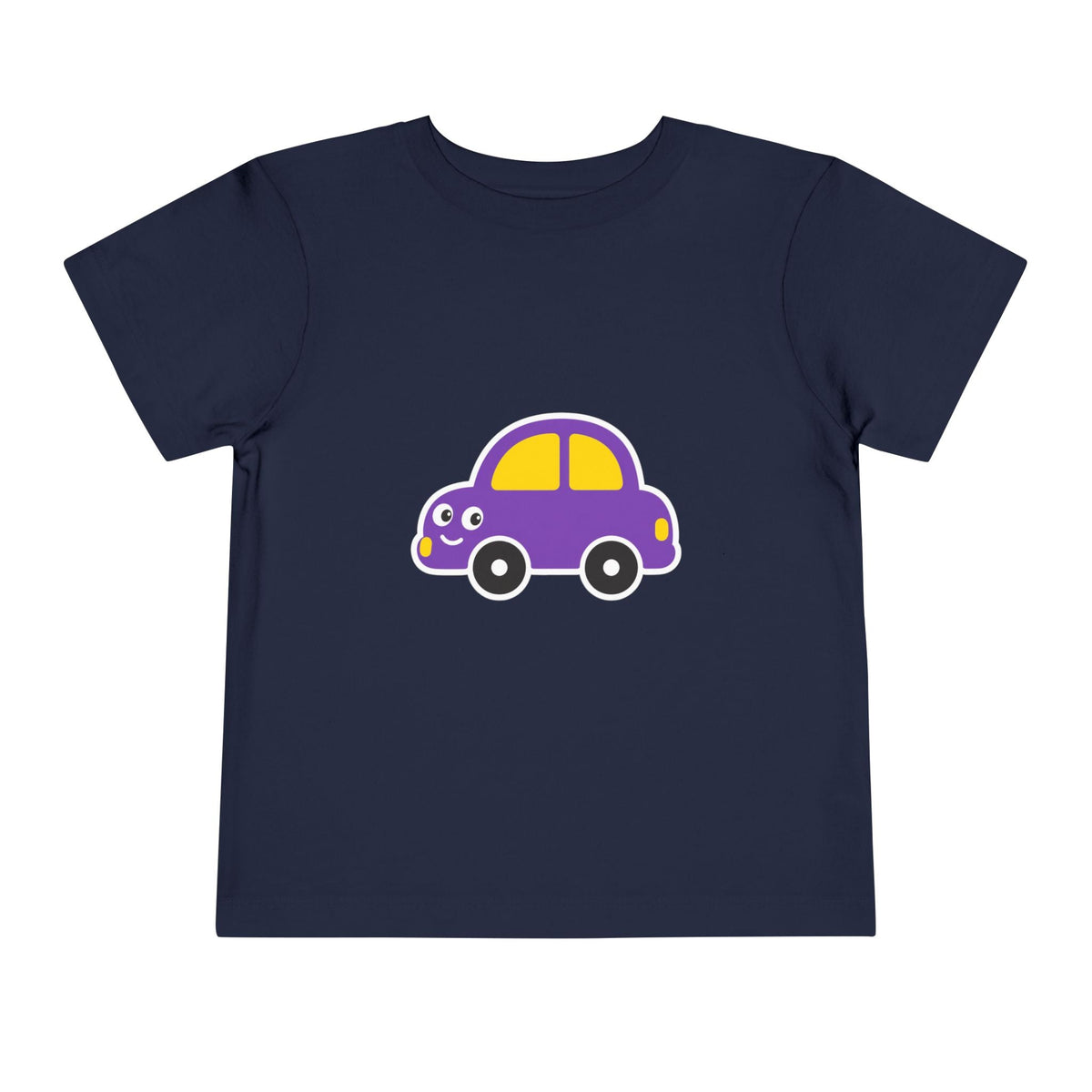 Toddler Tee — Cute Purple Cartoon Car Shirt for Kids - Front Patch Kids Co.