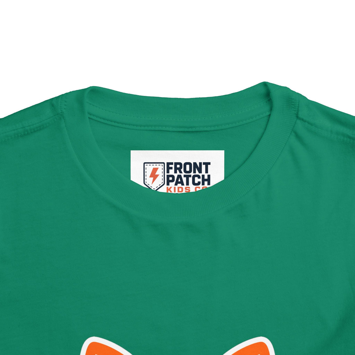 Toddler Tee — Cute Smiling Fox Face Kids Shirt - Front Patch Kids Co.