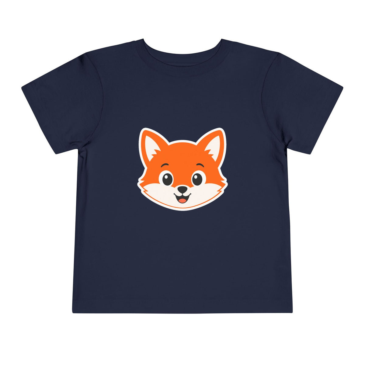 Toddler Tee — Cute Smiling Fox Face Kids Shirt - Front Patch Kids Co.