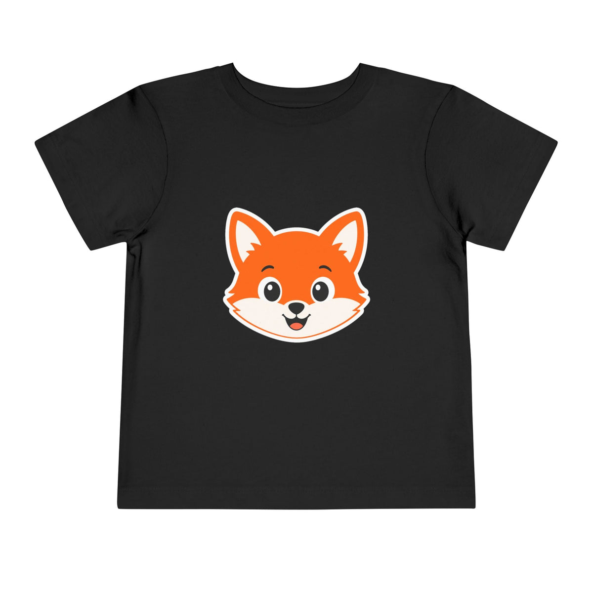 Toddler Tee — Cute Smiling Fox Face Kids Shirt - Front Patch Kids Co.