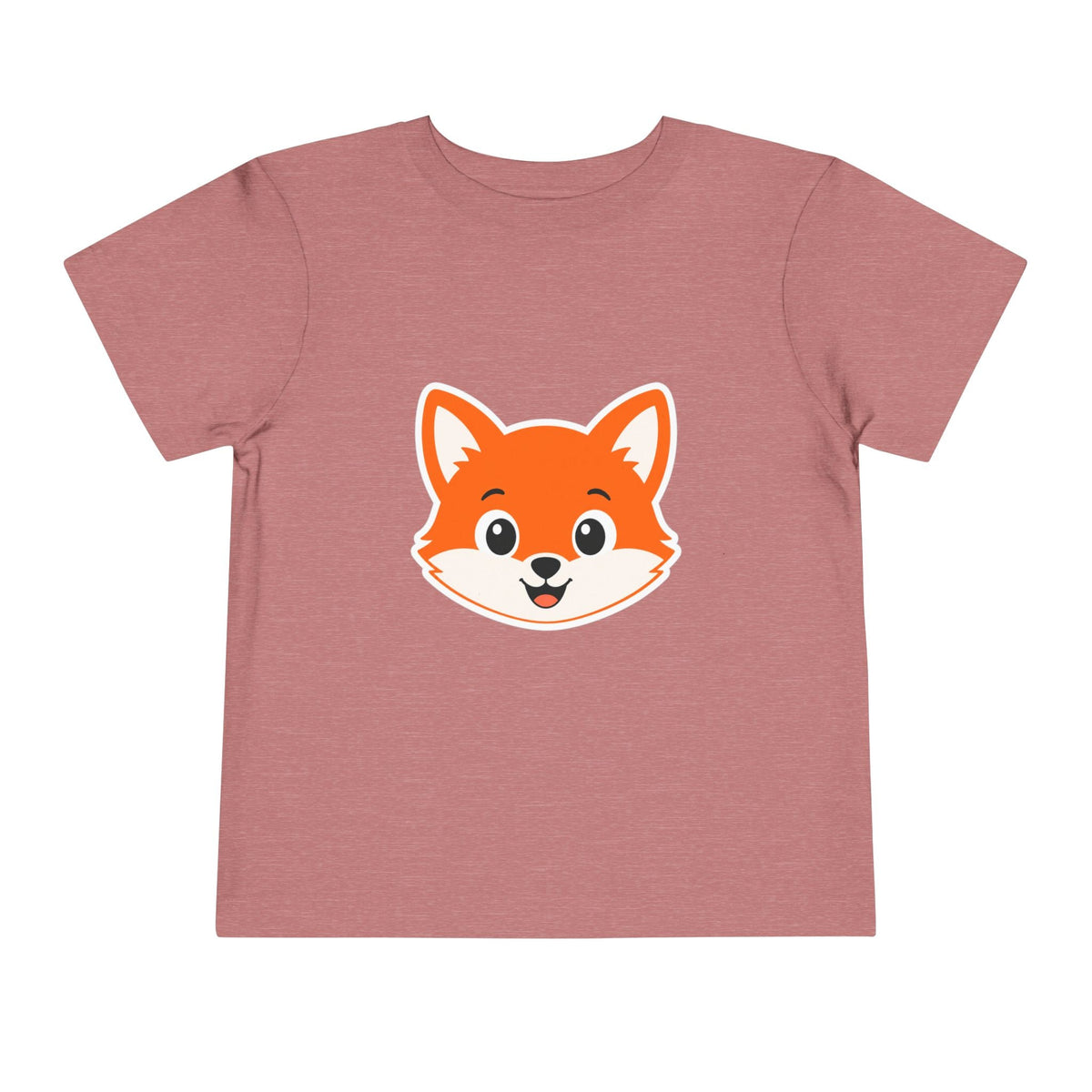Toddler Tee — Cute Smiling Fox Face Kids Shirt - Front Patch Kids Co.