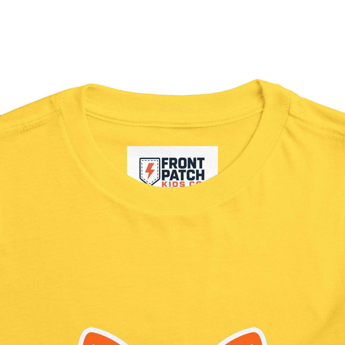 Toddler Tee — Cute Smiling Fox Face Kids Shirt - Front Patch Kids Co.