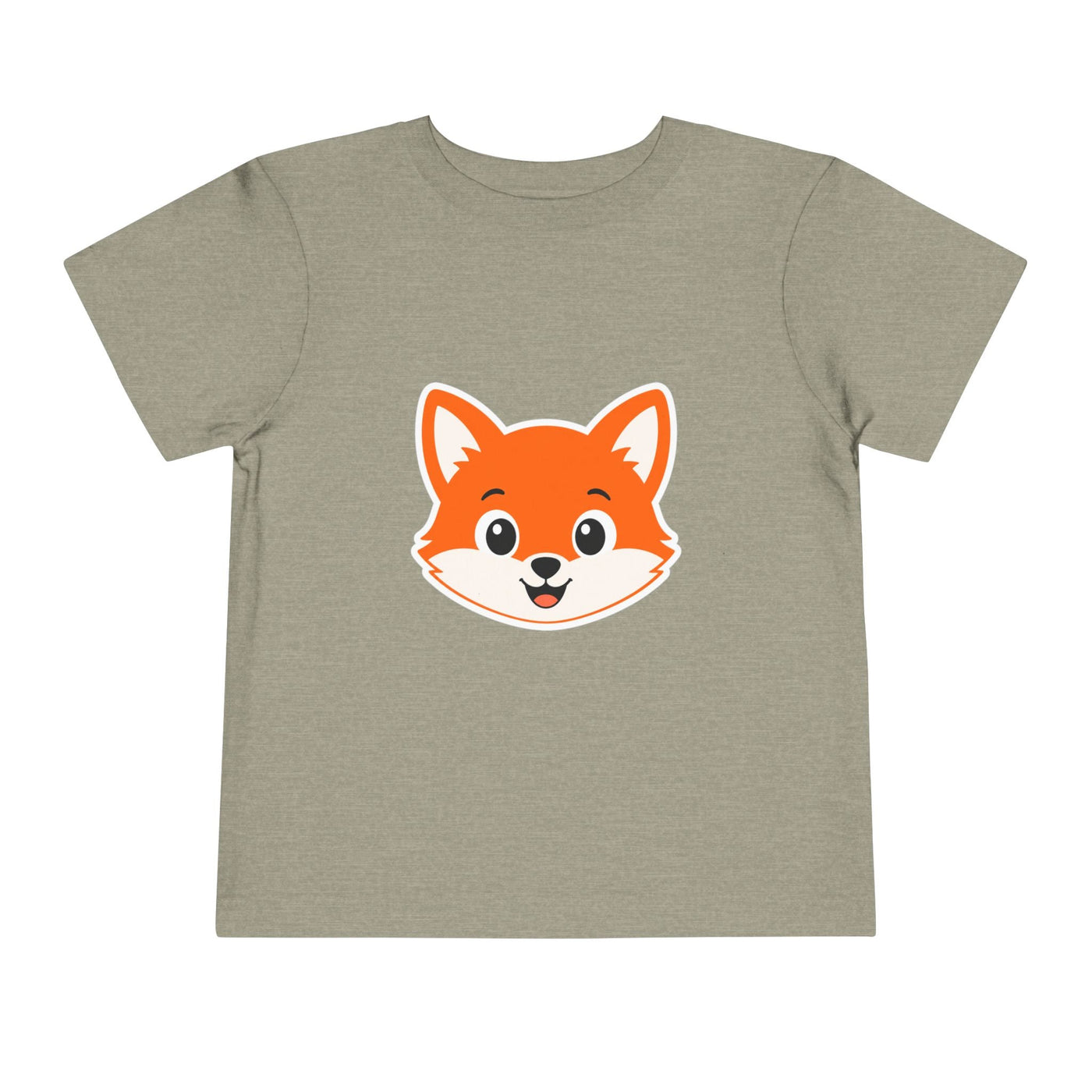 Toddler Tee — Cute Smiling Fox Face Kids Shirt - Front Patch Kids Co.