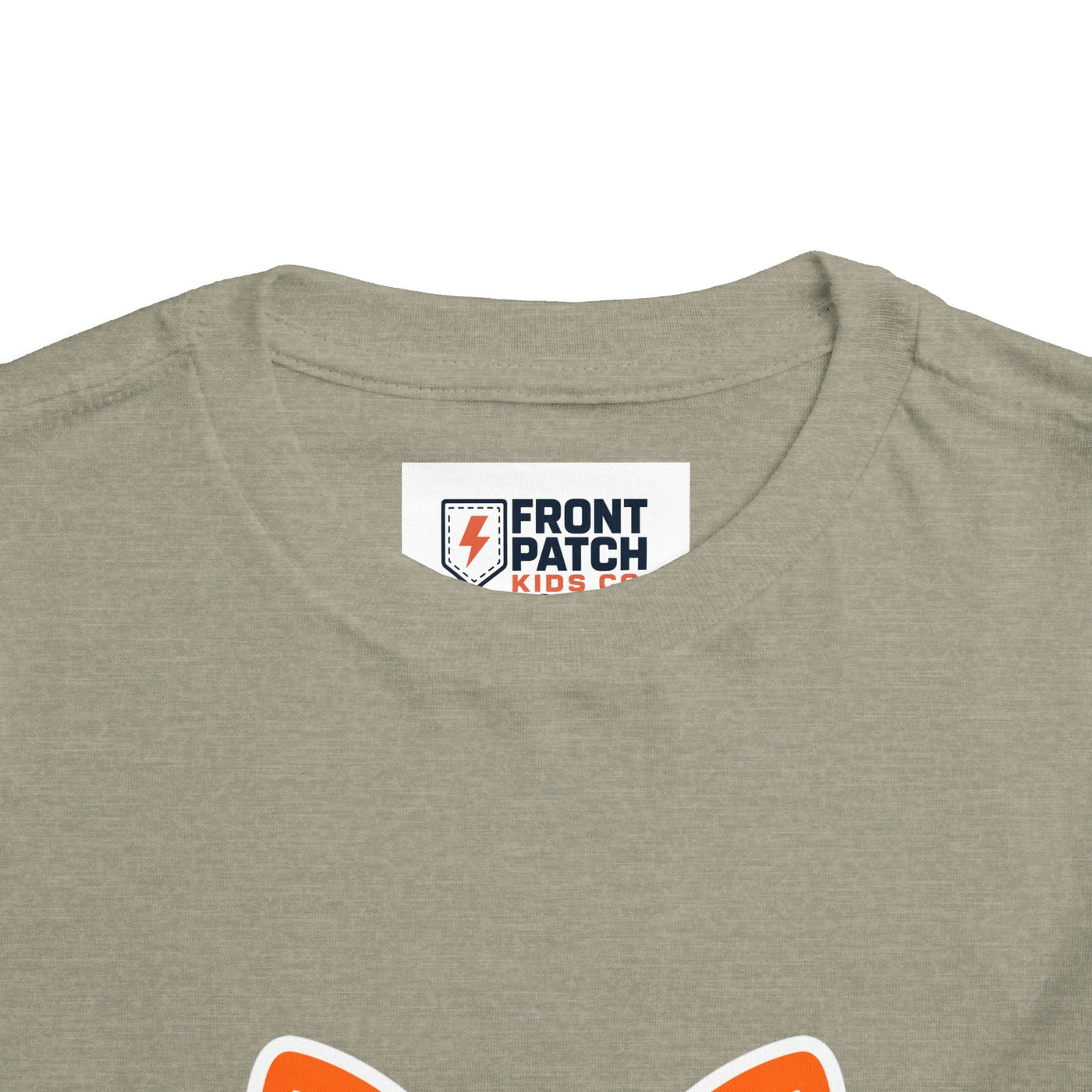 Toddler Tee — Cute Smiling Fox Face Kids Shirt - Front Patch Kids Co.