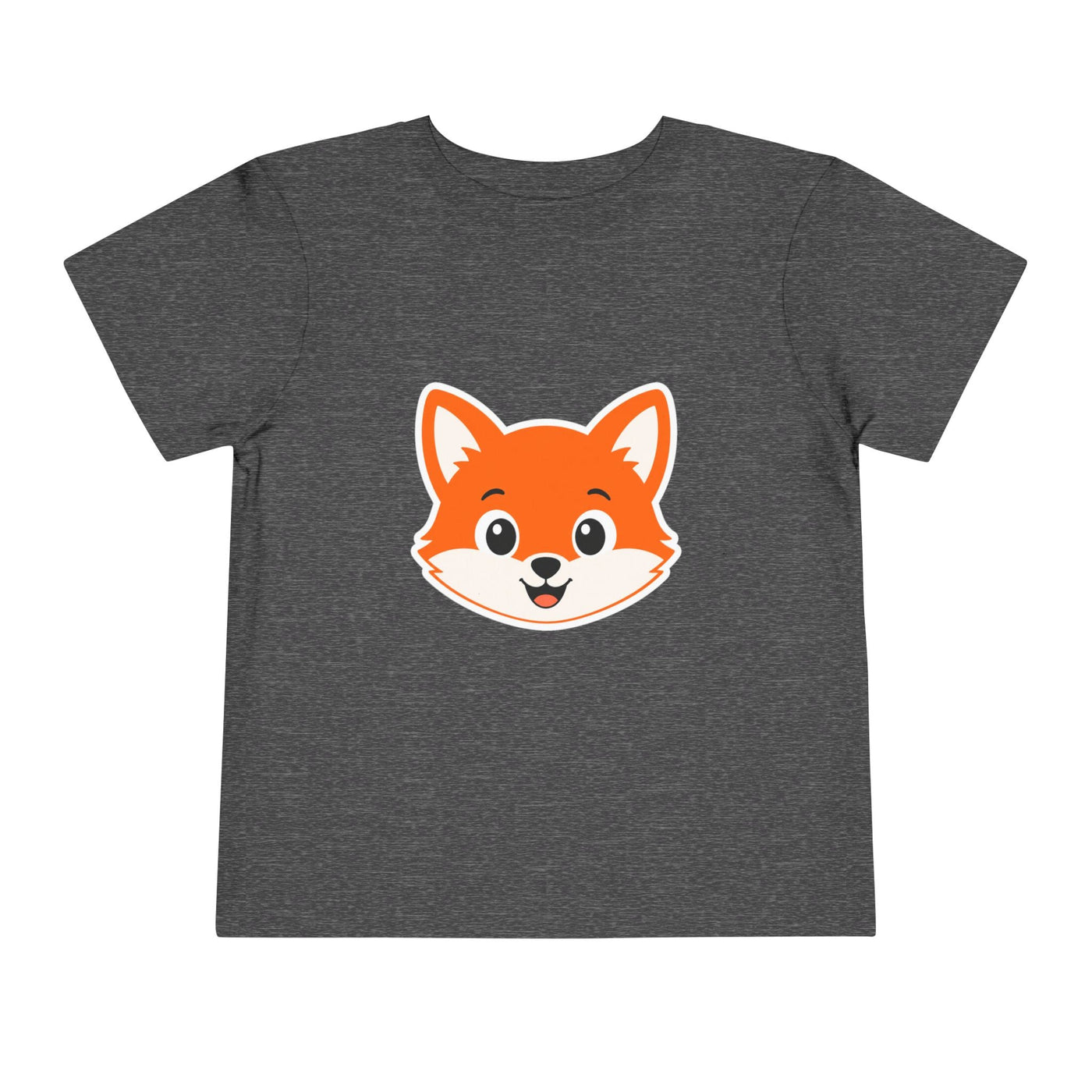 Toddler Tee — Cute Smiling Fox Face Kids Shirt - Front Patch Kids Co.