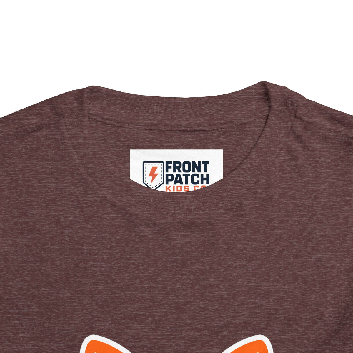 Toddler Tee — Cute Smiling Fox Face Kids Shirt - Front Patch Kids Co.