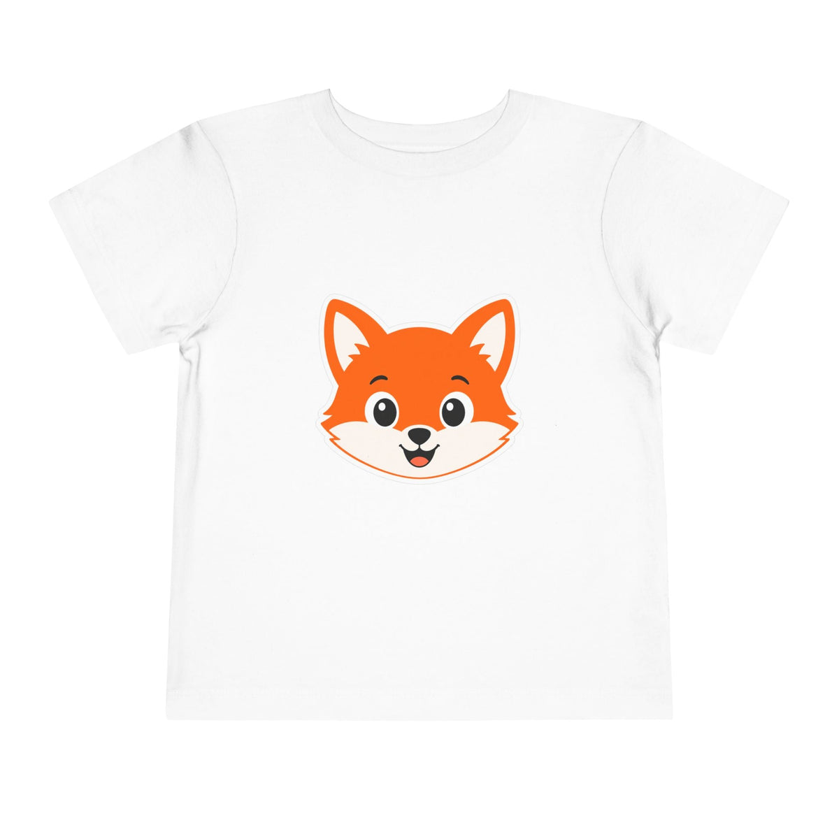 Toddler Tee — Cute Smiling Fox Face Kids Shirt - Front Patch Kids Co.