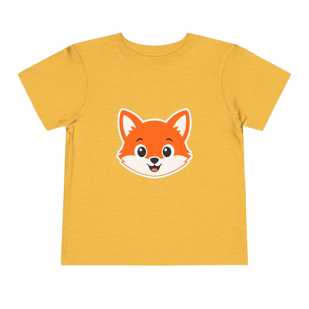 Toddler Tee — Cute Smiling Fox Face Kids Shirt - Front Patch Kids Co.