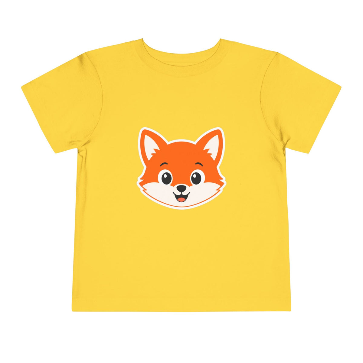 Toddler Tee — Cute Smiling Fox Face Kids Shirt - Front Patch Kids Co.