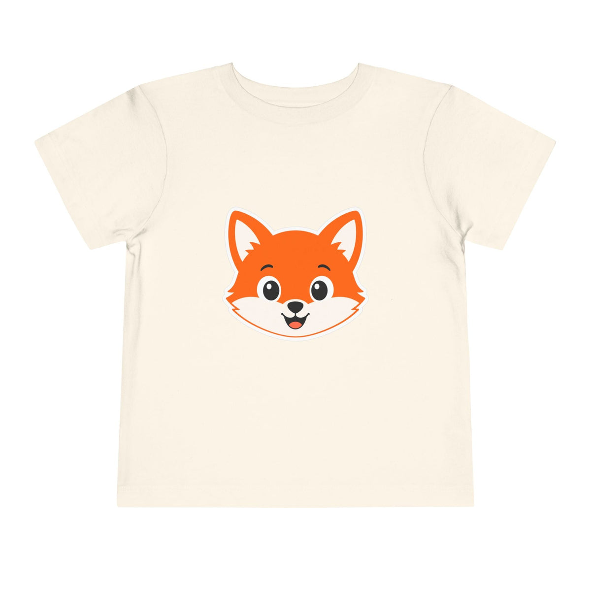 Toddler Tee — Cute Smiling Fox Face Kids Shirt - Front Patch Kids Co.