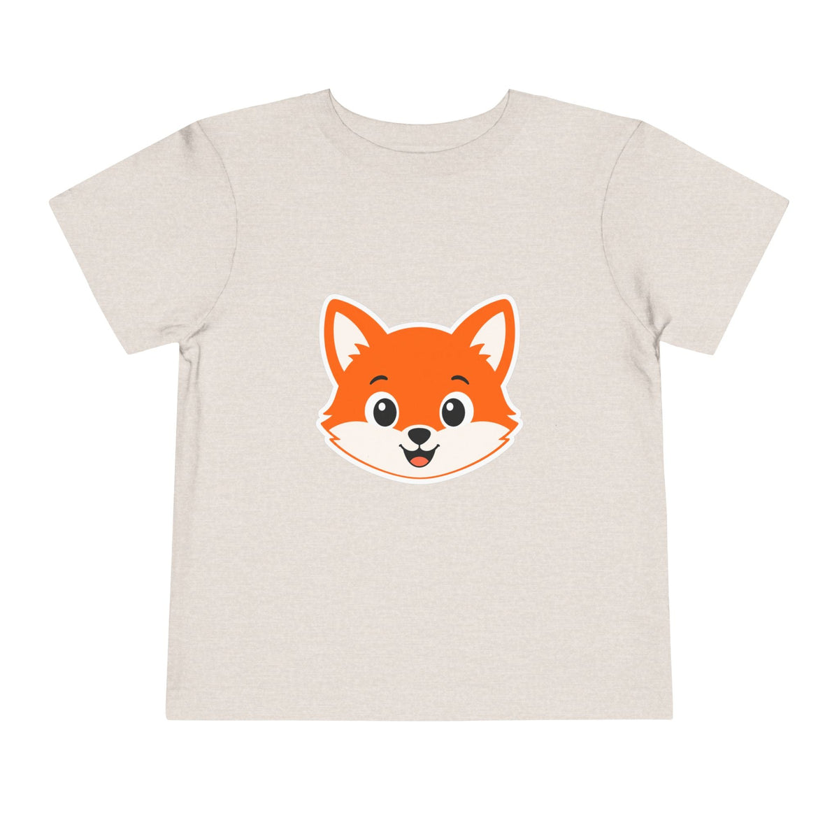 Toddler Tee — Cute Smiling Fox Face Kids Shirt - Front Patch Kids Co.