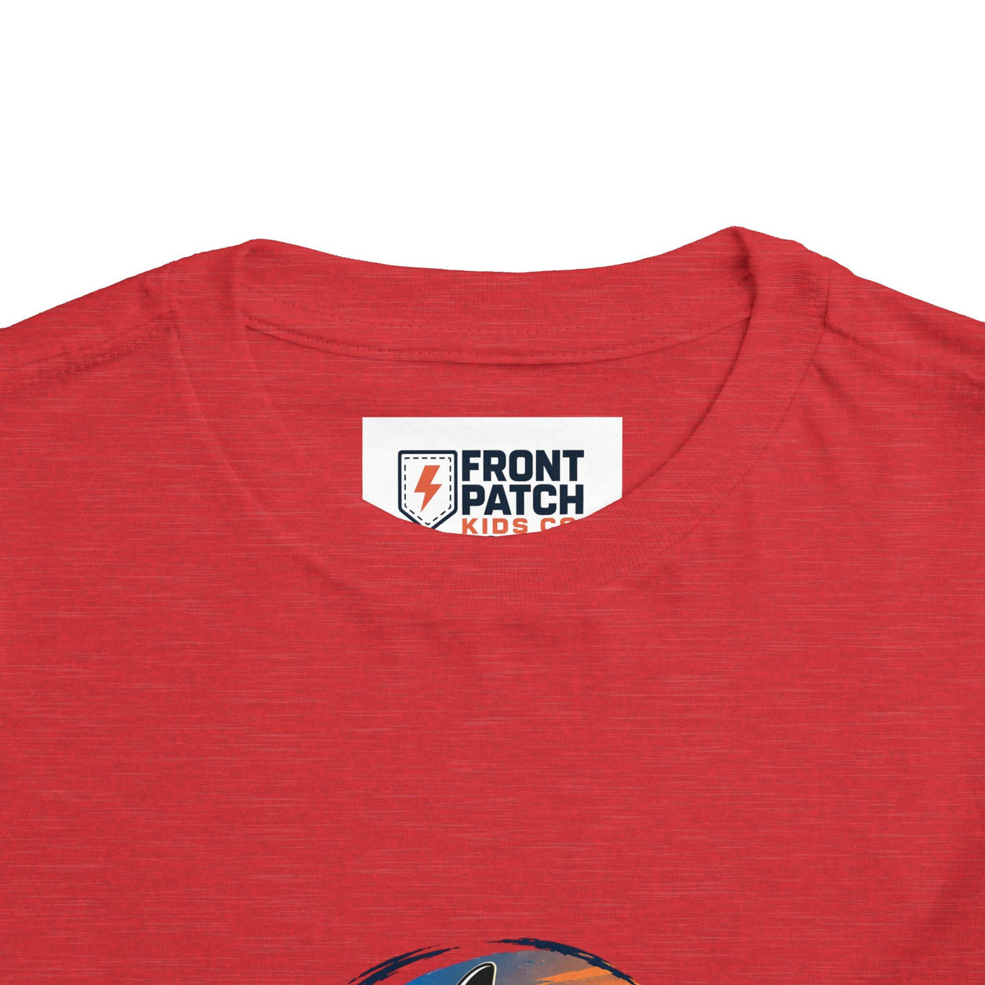 Toddler Tee — 'Front Patch' Surf Shark Graphic Sunset Kids Shirt - Front Patch Kids Co.
