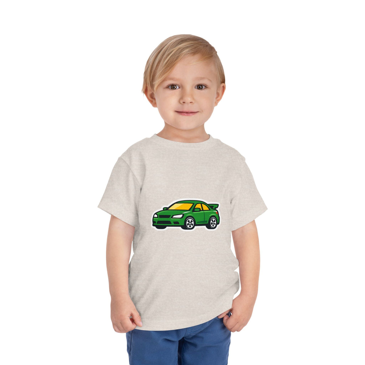 Toddler Tee — Green Race Car Graphic - Front Patch Kids Co.
