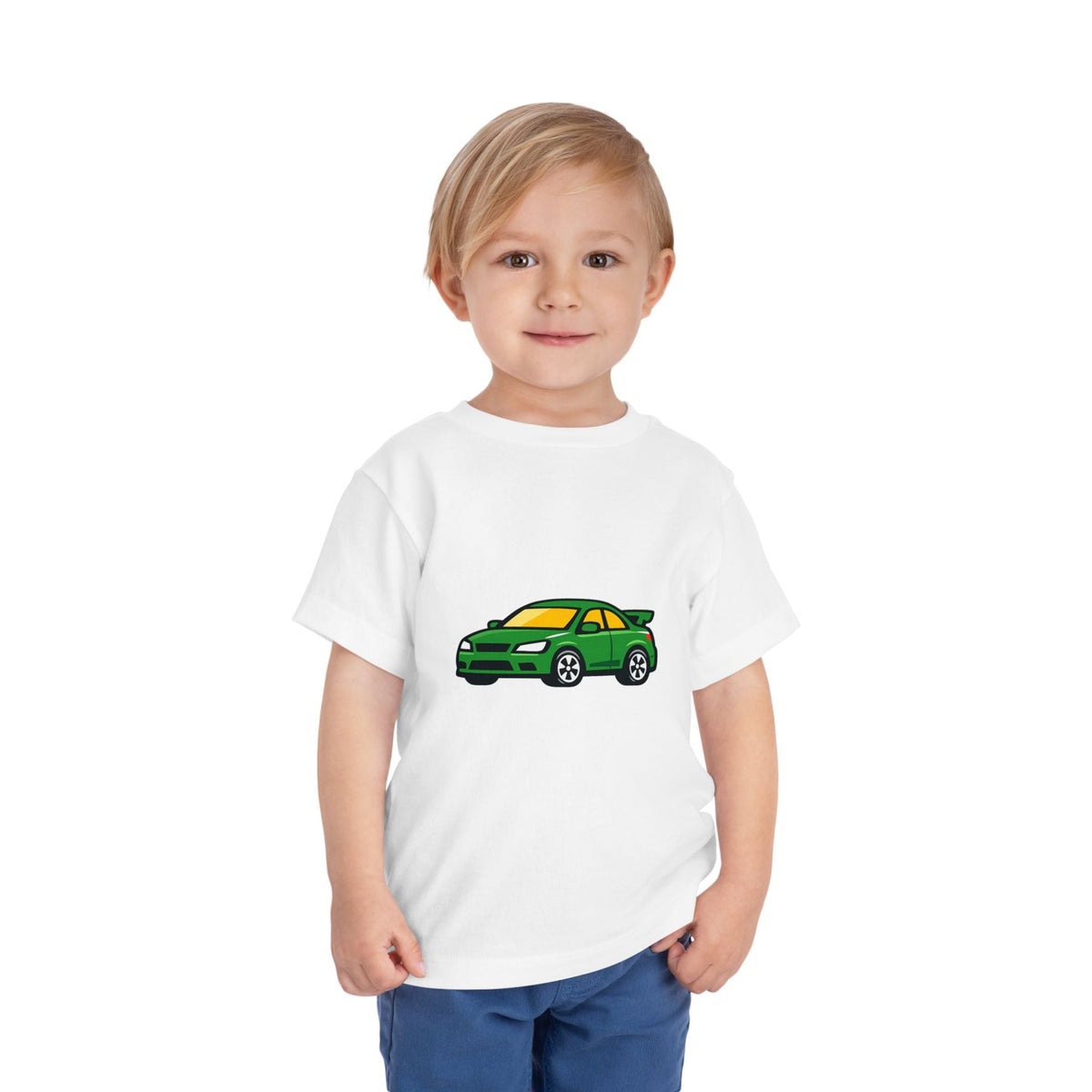 Toddler Tee — Green Race Car Graphic - Front Patch Kids Co.
