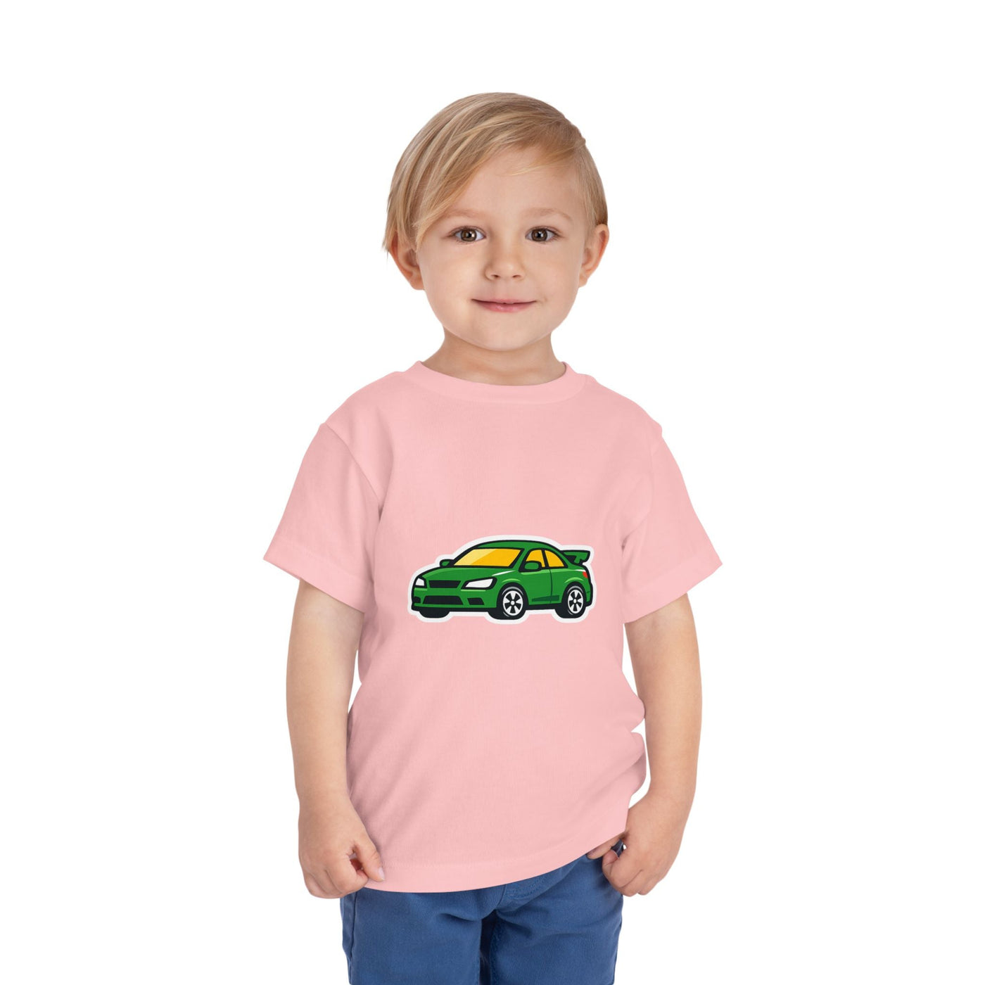 Toddler Tee — Green Race Car Graphic - Front Patch Kids Co.