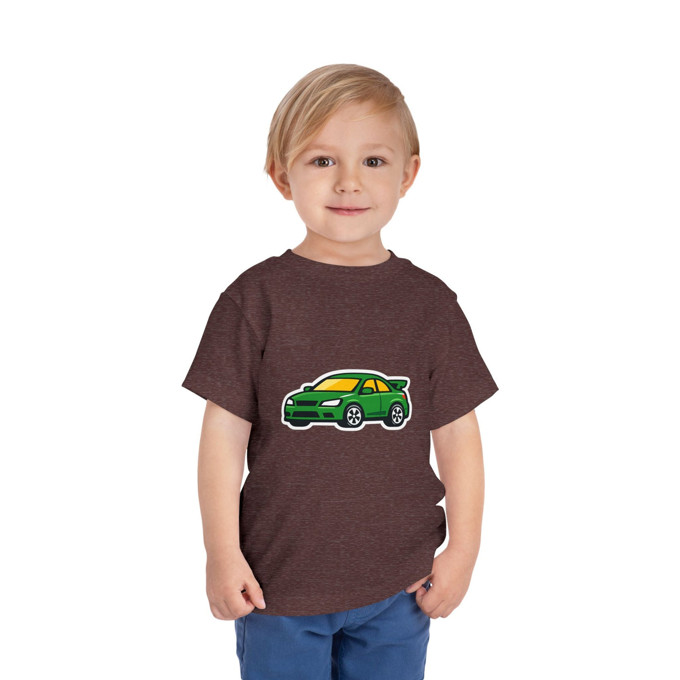 Toddler Tee — Green Race Car Graphic - Front Patch Kids Co.