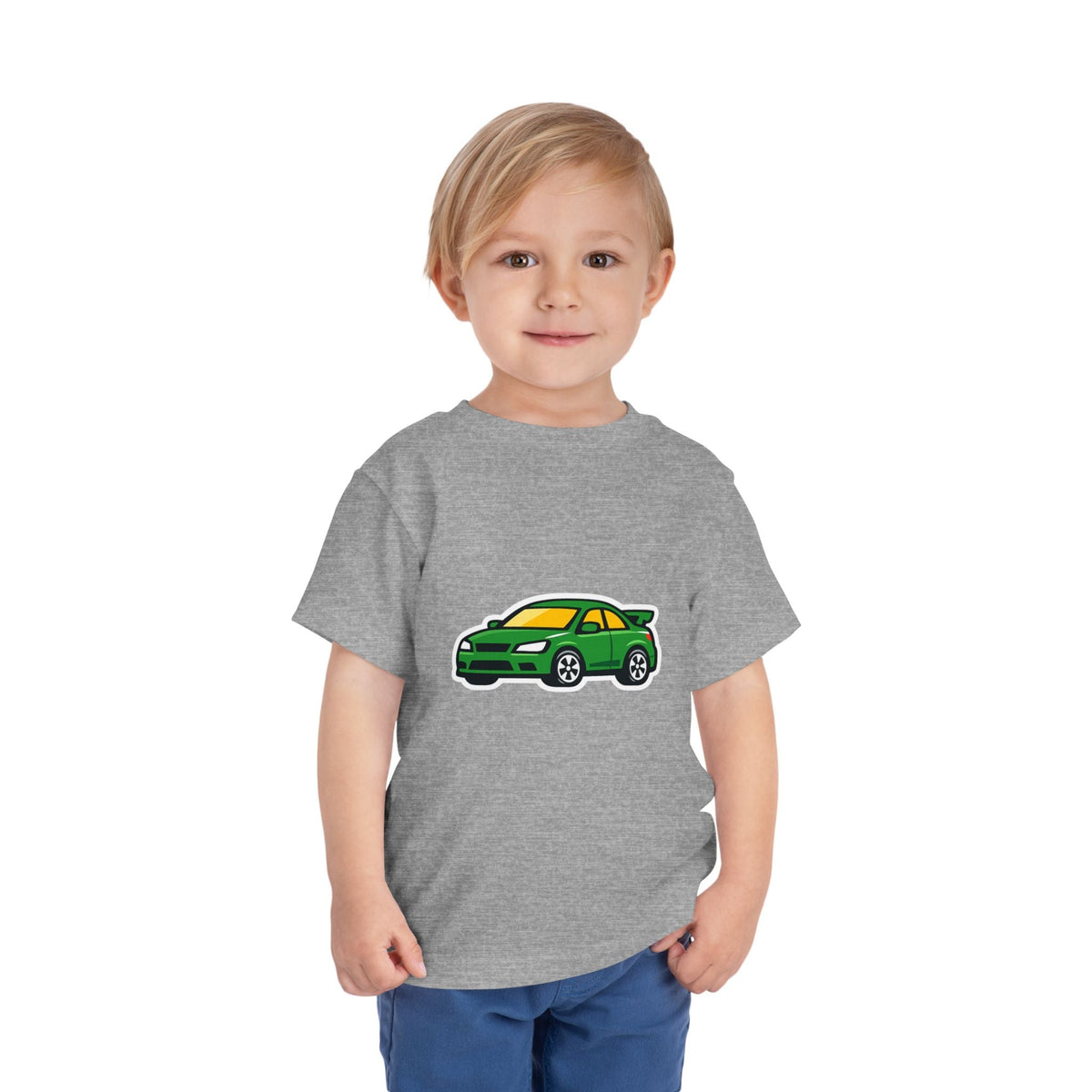 Toddler Tee — Green Race Car Graphic - Front Patch Kids Co.