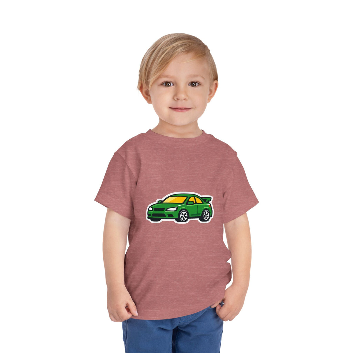 Toddler Tee — Green Race Car Graphic - Front Patch Kids Co.