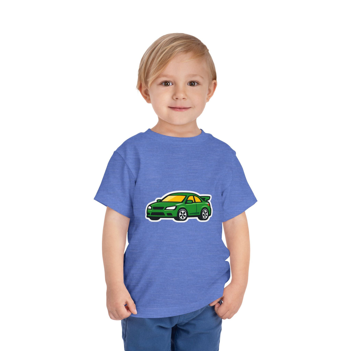 Toddler Tee — Green Race Car Graphic - Front Patch Kids Co.