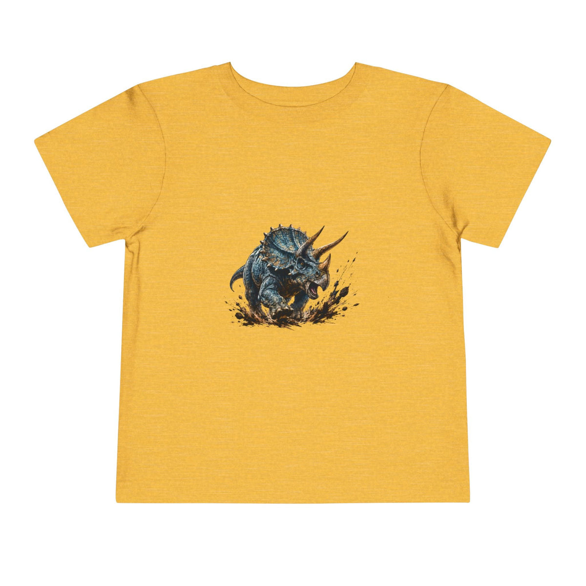 Toddler Tee — Mud-Splash Triceratops Dino Shirt for Kids - Front Patch Kids Co.