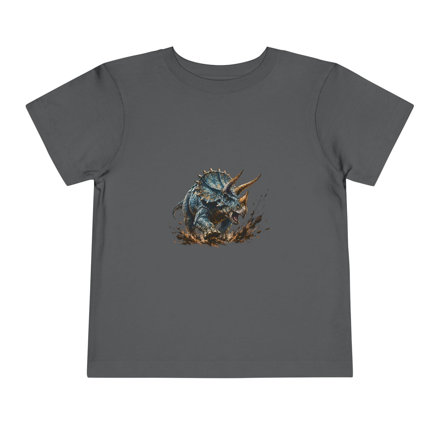Toddler Tee — Mud-Splash Triceratops Dino Shirt for Kids - Front Patch Kids Co.