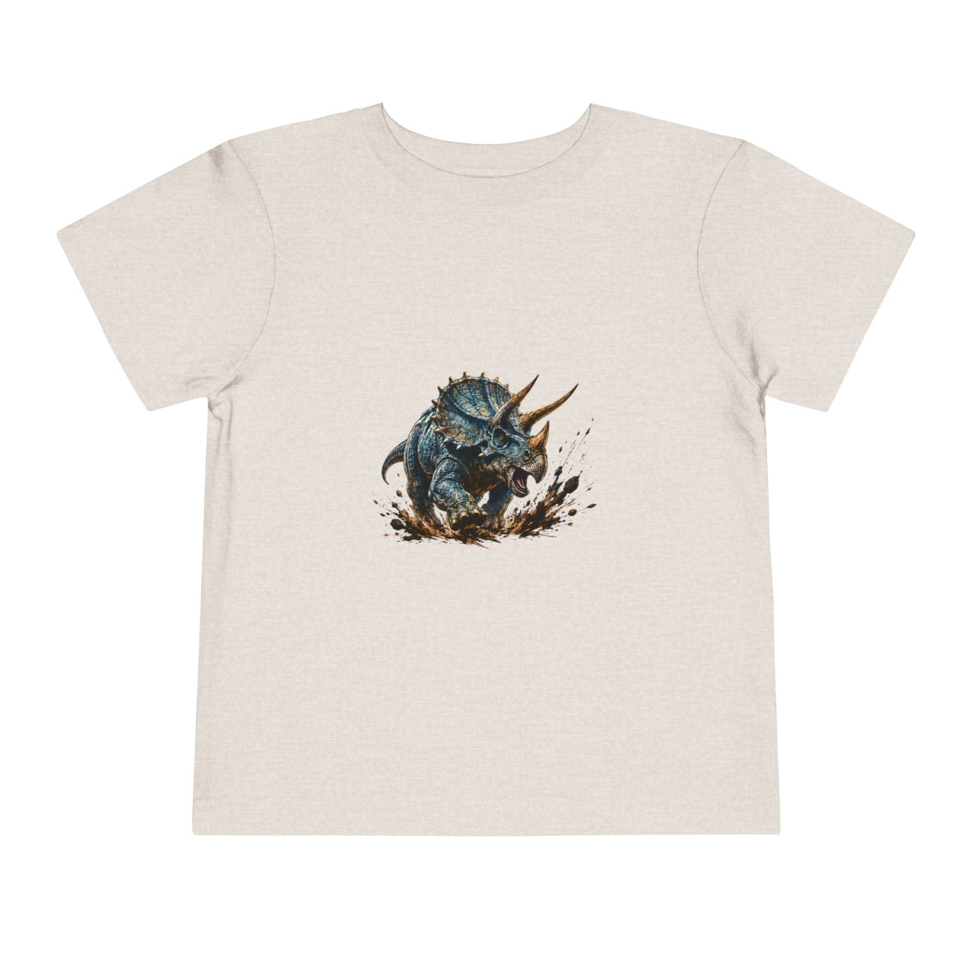Toddler Tee — Mud-Splash Triceratops Dino Shirt for Kids - Front Patch Kids Co.