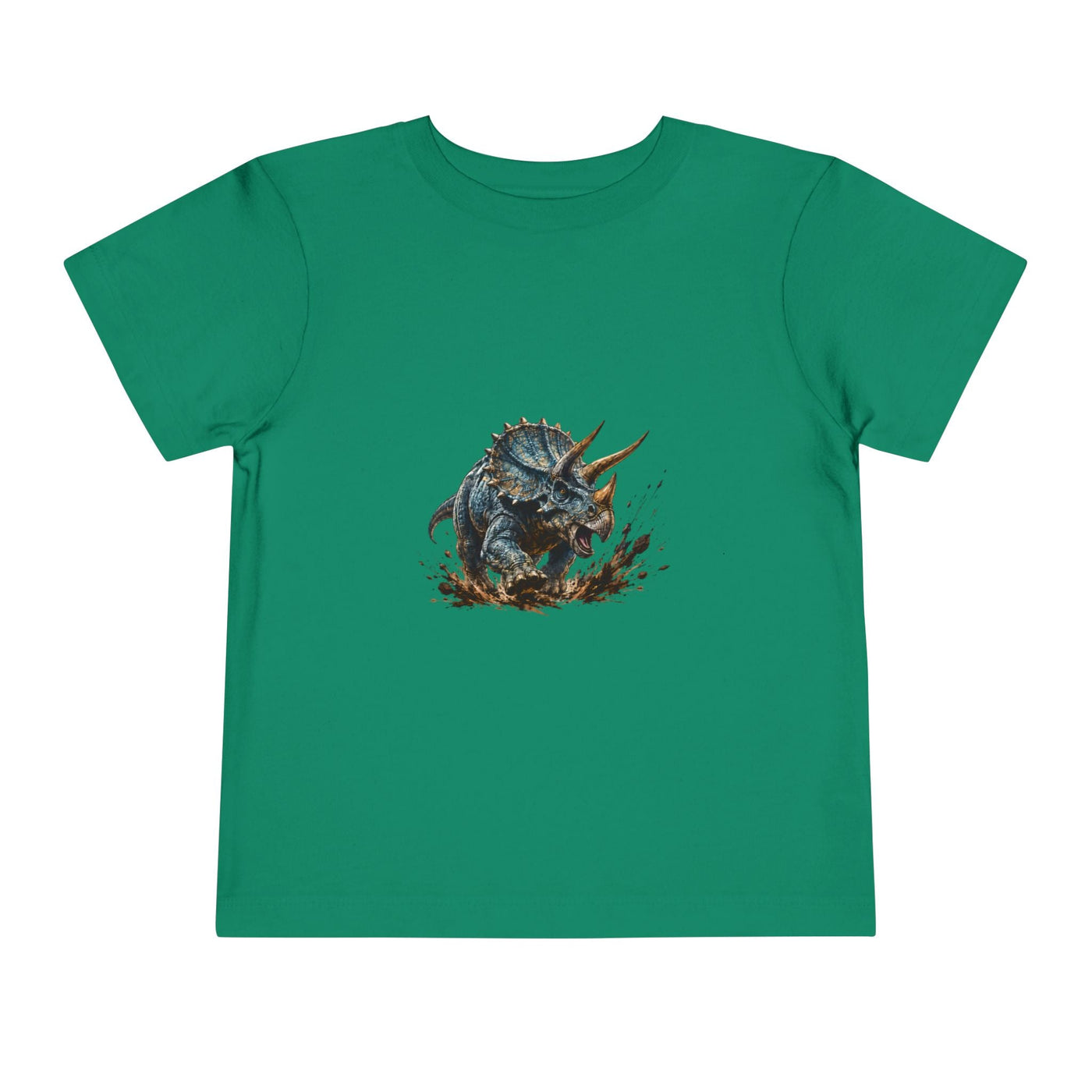 Toddler Tee — Mud-Splash Triceratops Dino Shirt for Kids - Front Patch Kids Co.