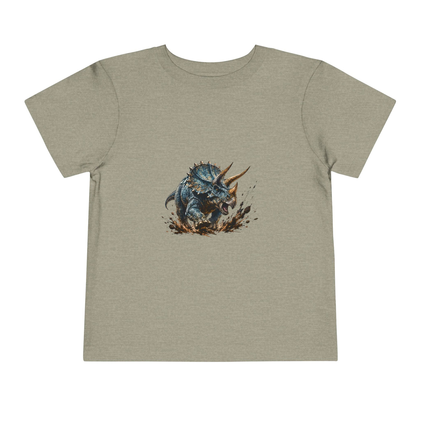 Toddler Tee — Mud-Splash Triceratops Dino Shirt for Kids - Front Patch Kids Co.
