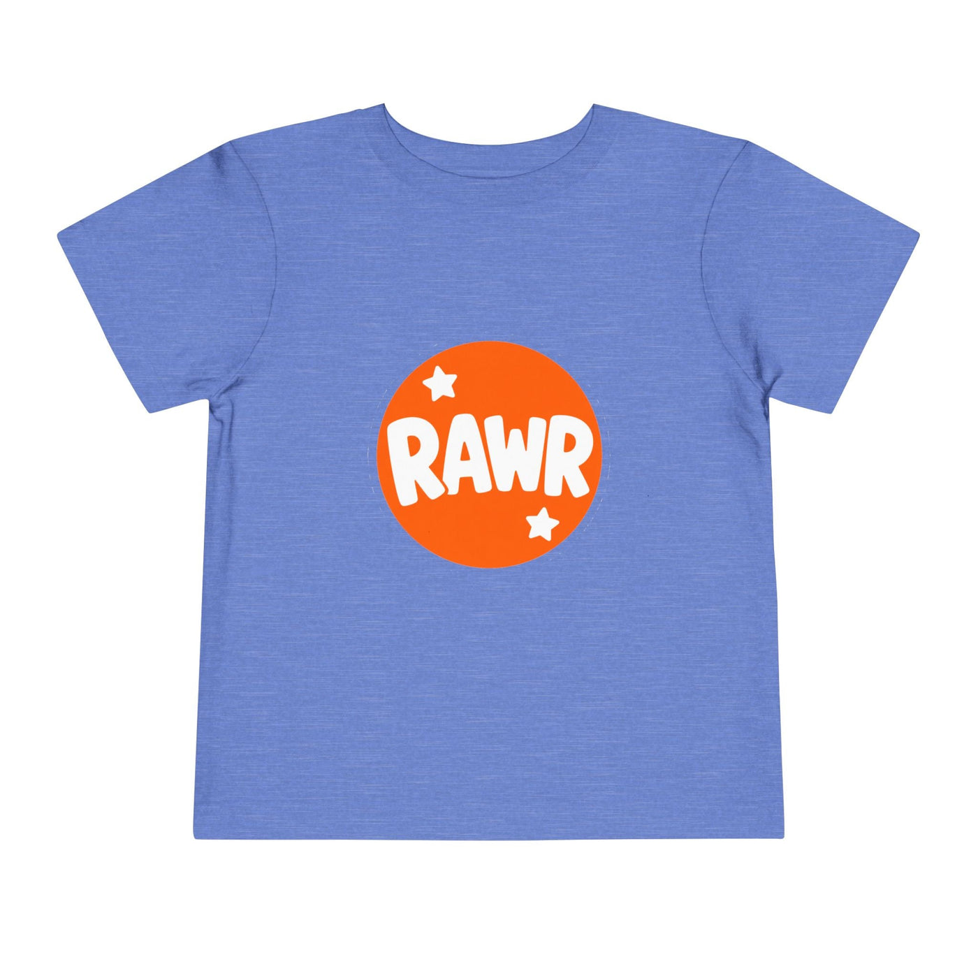 Toddler Tee — "RAWR" Orange Circle Graphic - Front Patch Kids Co.