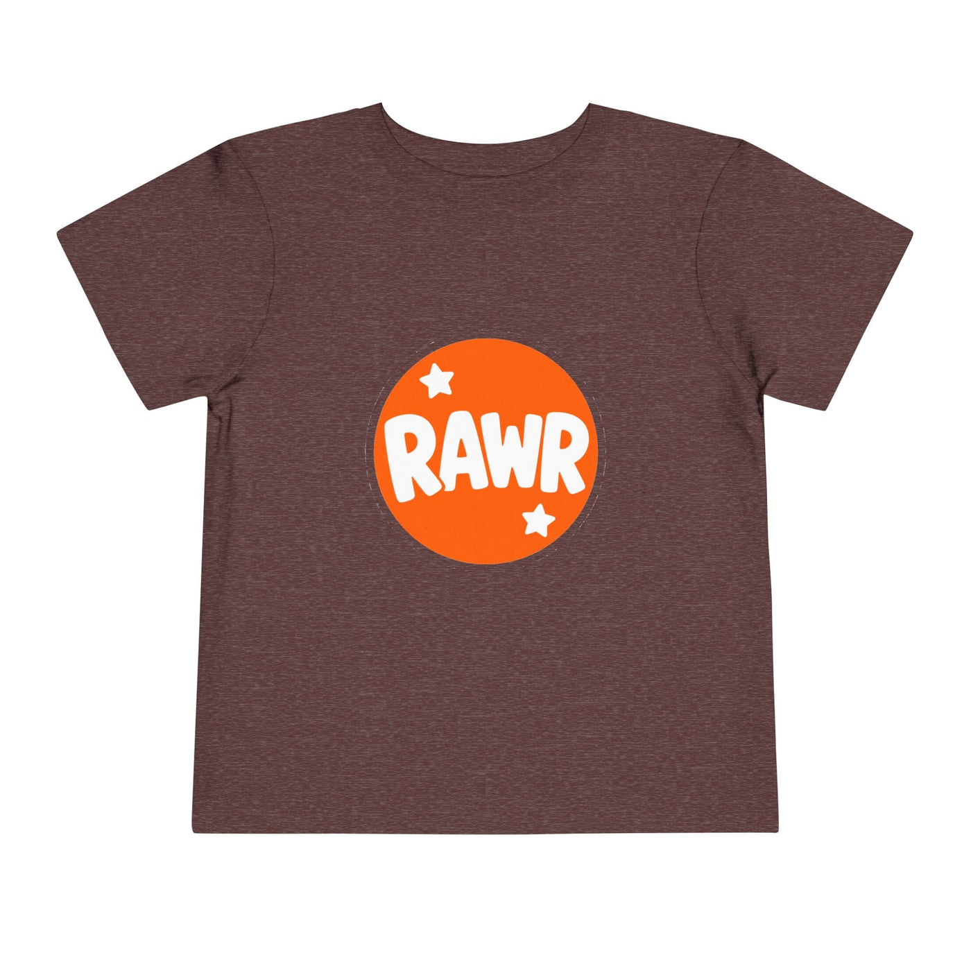 Toddler Tee — "RAWR" Orange Circle Graphic - Front Patch Kids Co.