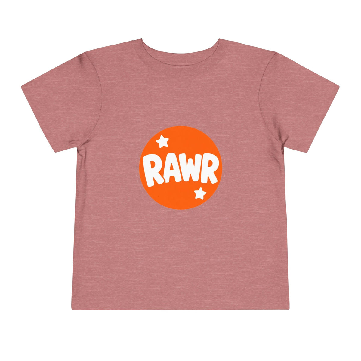 Toddler Tee — "RAWR" Orange Circle Graphic - Front Patch Kids Co.