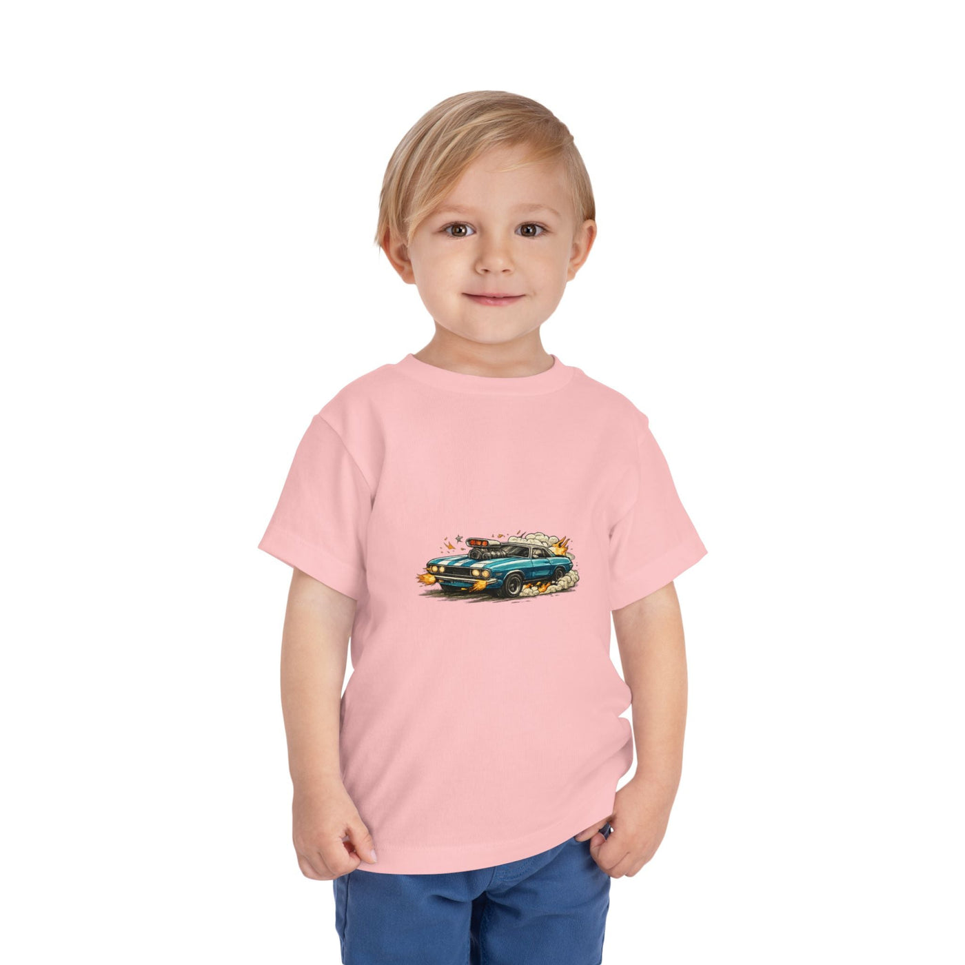 Toddler Tee — Retro Race Car Graphic Shirt - Front Patch Kids Co.