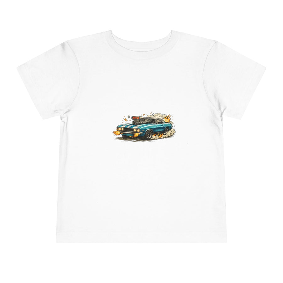 Toddler Tee — Retro Race Car Graphic Shirt - Front Patch Kids Co.