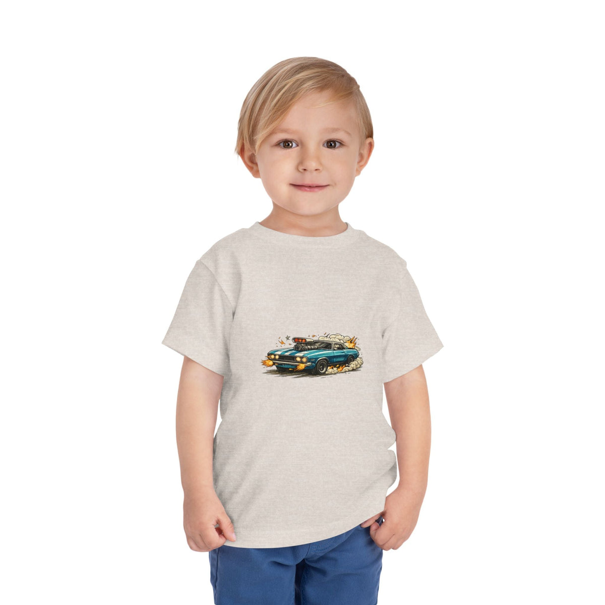 Toddler Tee — Retro Race Car Graphic Shirt - Front Patch Kids Co.