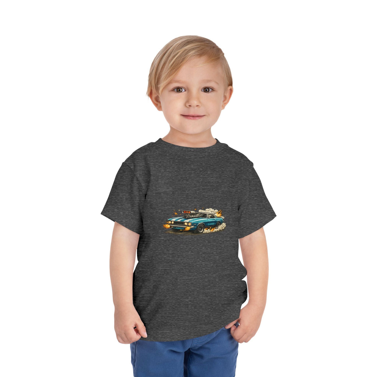 Toddler Tee — Retro Race Car Graphic Shirt - Front Patch Kids Co.