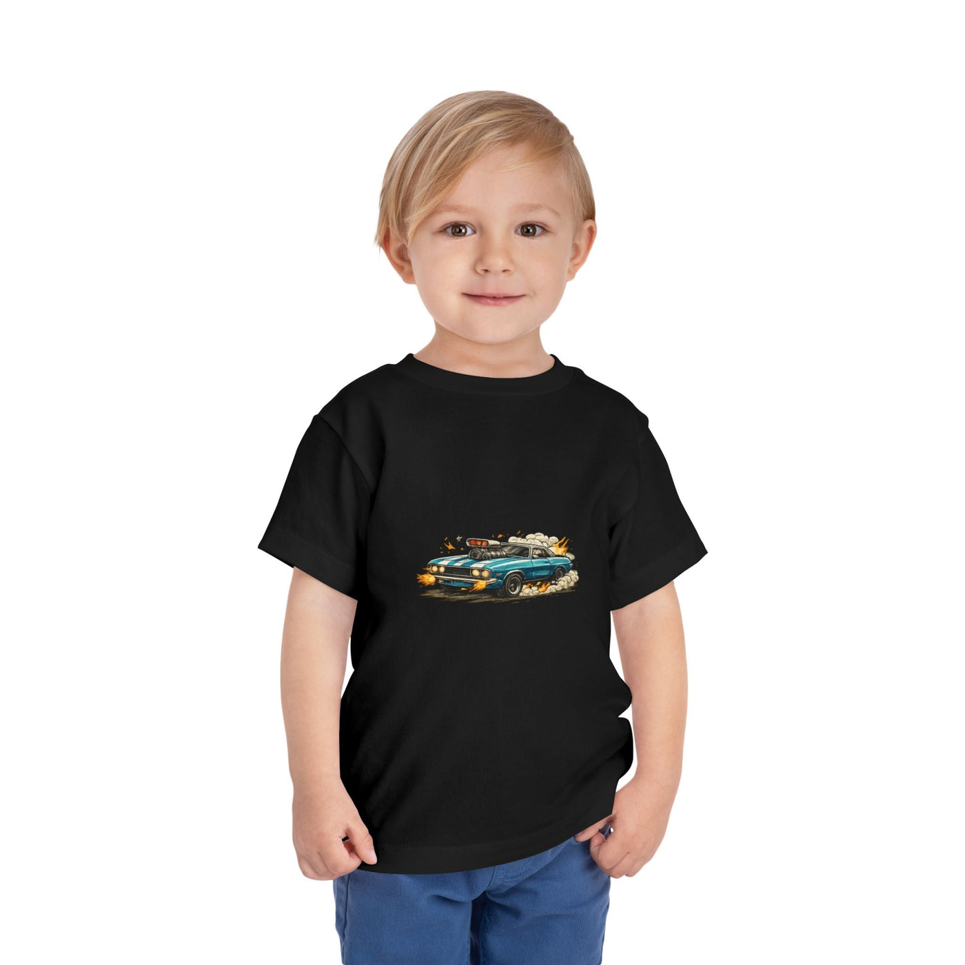 Toddler Tee — Retro Race Car Graphic Shirt - Front Patch Kids Co.