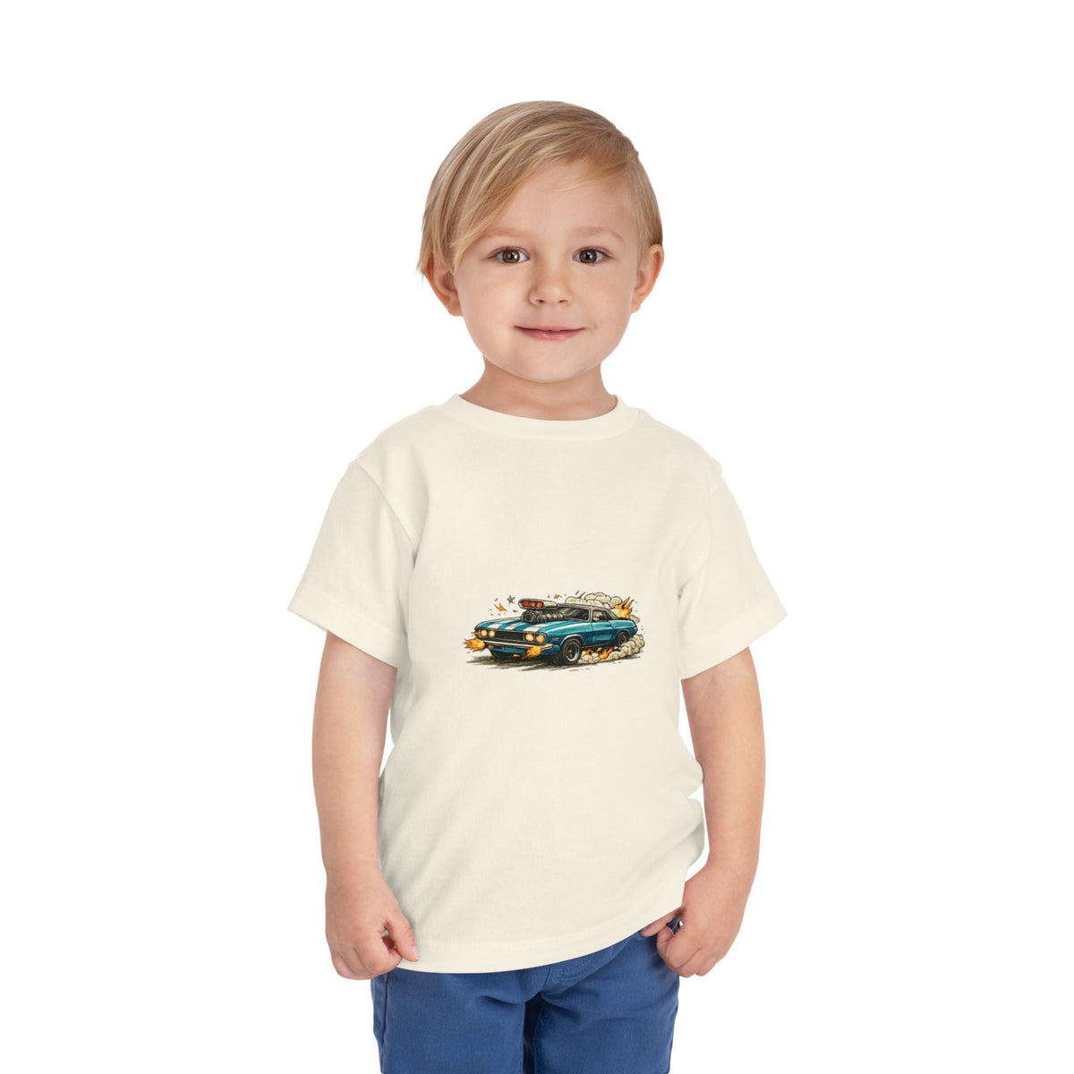 Toddler Tee — Retro Race Car Graphic Shirt - Front Patch Kids Co.