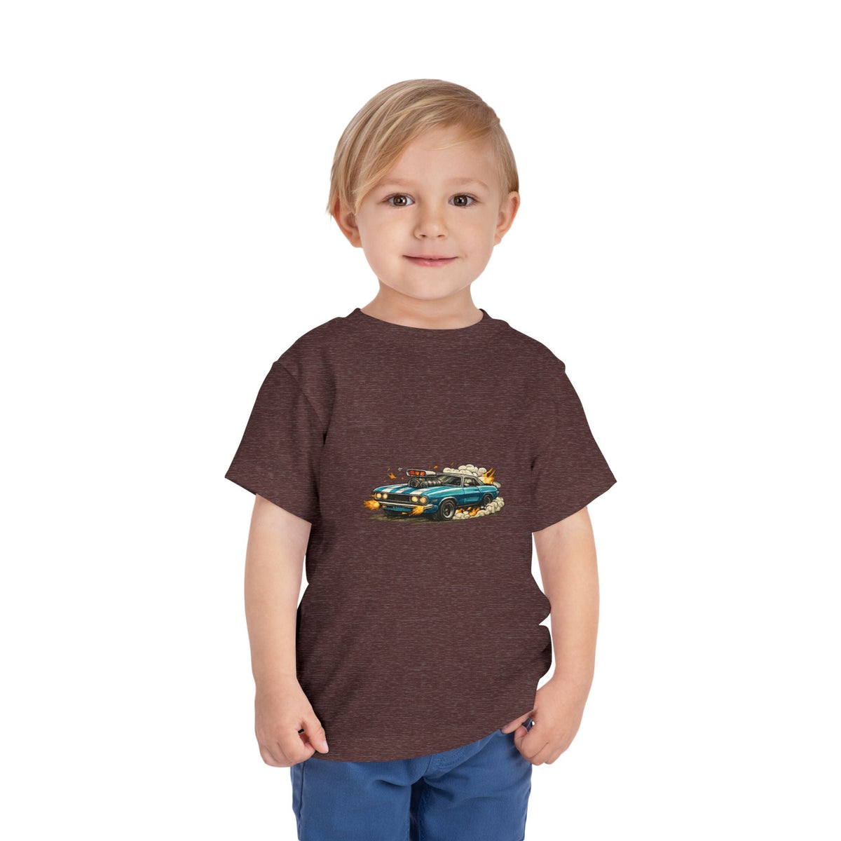 Toddler Tee — Retro Race Car Graphic Shirt - Front Patch Kids Co.