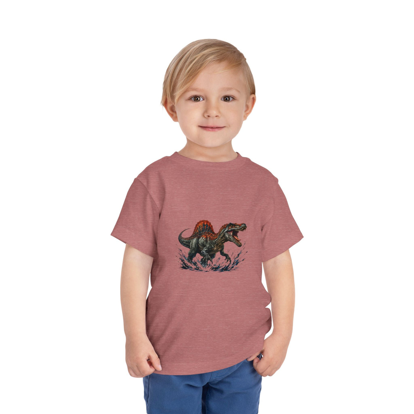 Toddler Tee — Roaring Spinosaurus Dinosaur Graphic Shirt - Front Patch Kids Co.